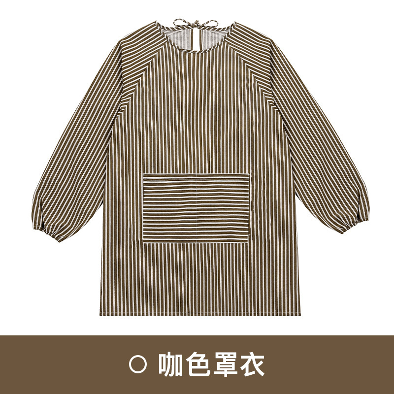 Brown striped long-sleeved style