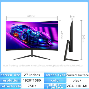 144 HZ Curved Desktop Monitor New HDR Feature 16:9 Aspect Ratio DP Interface PC <strong>Computer</strong> - Product Image 6