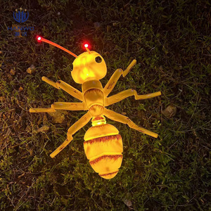 Lámpara de modelado de hormiga de mariposa de simulación dinámica roja neta personalizada para Parque, paisaje, recorrido nocturno, iluminación festiva, césped de Navidad - Product Image 4
