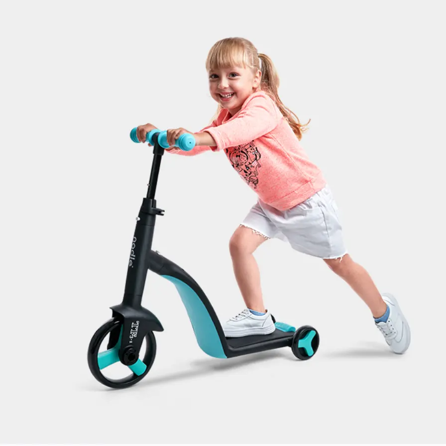 Ayarlanabilir alüminyum alaşım üç tekerlekli çocuk Kick 3 tekerlekli Scooter bisiklet bebek çocuk scooter'ı çocuklar ayak Scooter çocuklar çocuklar için