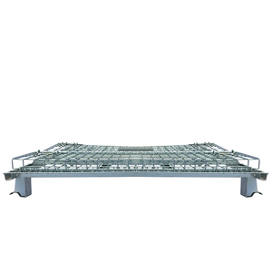 Industrial de malla de alambre de rejilla de Metal galvanizado Pallet apilable de almacenamiento contenedor jaula - Product Image 6