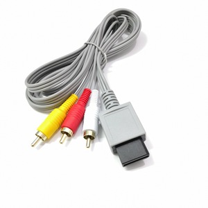 Wiiav kablosu 1.8m üç sıralı AV kablosu Wii Host için altın kaplamalı HD kablolu iletişim ile plastik Video kablosu - Product Image 3