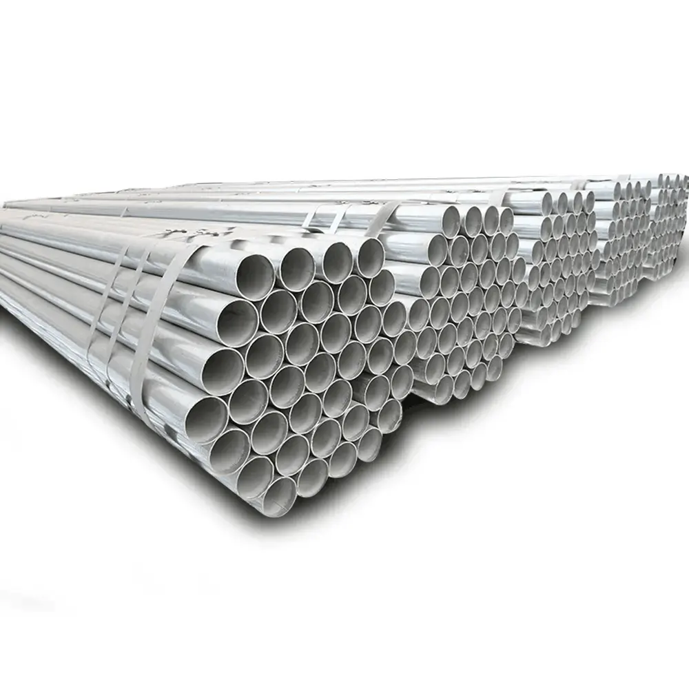 Stock tubo in acciaio zincato per fibra ottica z275 zincato quadrato tubo di acciaio cavo tetto erw saldatura in acciaio al carbonio tubo