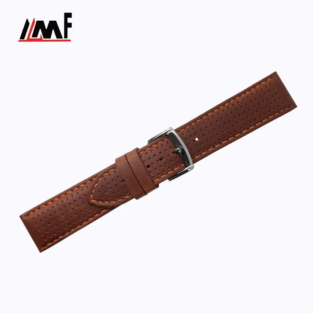 Factory Custom Made Coffee Colorful 26Mm Real Leather Allergy Free Wrist Watch Leather Straps For Panerai