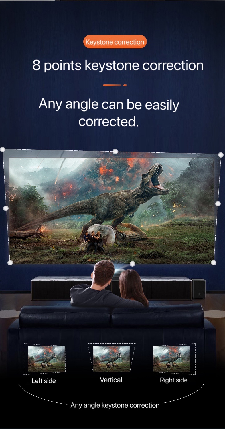 5000 ansi lumens ultra short throw UHD ultra hd movie 4k cinema projector smart 4k TV