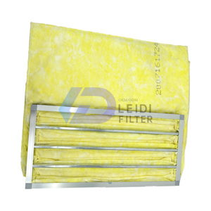 Nhà sản xuất túi Loại bộ lọc không khí túi trung bình hiệu quả lọc F8 cho HVAC phòng sạch AHU - Product Image 3