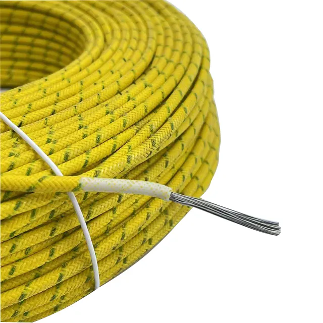 200 degreeHeat Resistant Cable Glass Fiber Braided High Temperature Silicone Wire Cable