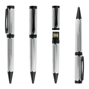 2025 <strong>New</strong> Customized Full Engraved Heavy Metal USB Gift Ball Pen Unique Customized 0.7 mm <strong>Writing</strong> Width - Product Image 1