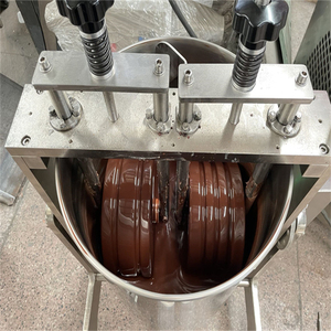 50kg Chocolate pó melanger máquina xarope fazendo máquinas gêmeo pedra rolos pedra moedor melanger