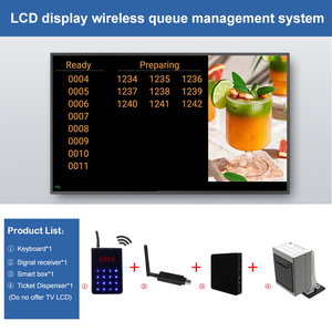 BYHUBYENG Restaurant Fast-Food-Getränke geschäft Café nehmen Mahlzeit LCD-TV-<span class=keywords><strong>Display</strong></span> drahtlose Warteschlangen nummer Anrufs ystem