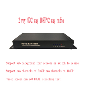 4k 2 CH 3840x2160P 2 CH 1920X1080P HD IP Http Rtmp Udp Udp HD Video kodlayıcı - Product Image 3