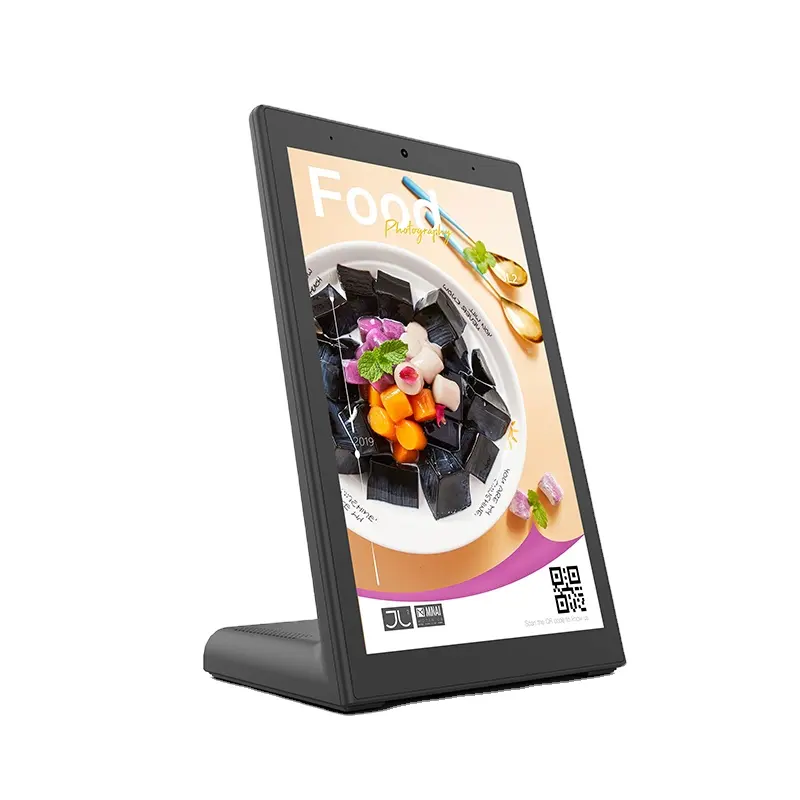 LCD 정전식 터치 스크린 안드로이드 태블릿 L 모양 레스토랑 고객 태블릿 주문 안드로이드 6.0/9.0/11.0 태블릿