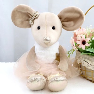 Çocuklar için sevimli balerin fare sıçan hayvan doldurulmuş bebek peluş oyuncaklar - Product Image 3