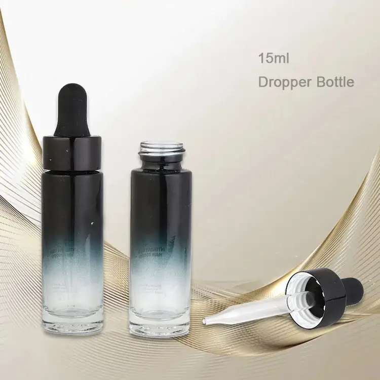 Customizable Essence Glass Dropper Bottle 15ml Lotion Glass Bottle