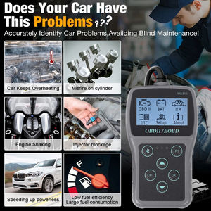 OBD2 Autodiagnose-Scan-Tool MS310 2,4-Zoll-Bildschirm ABS-Material Fehler code leser Batterie tester enthalten-Neue Software version - Product Image 5