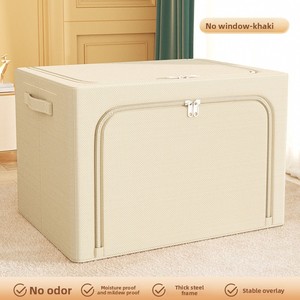 Đứng zippered quần áo đồ chơi lưu trữ tổ chức tiết kiệm không gian lưu trữ hộp nắp cho phòng ngủ tủ quần áo tủ nhà sử dụng - Product Image 3