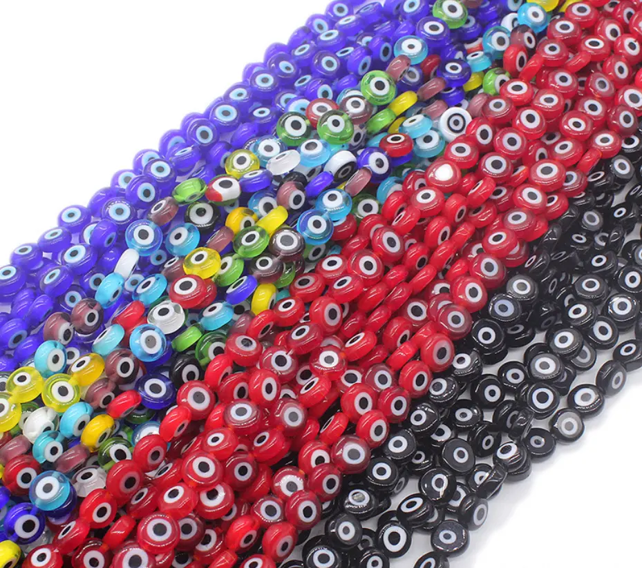 Murano glass beads stone evil. eye 4 mm-14 mm colorful bead bracelet glass beads strands for jewelry making