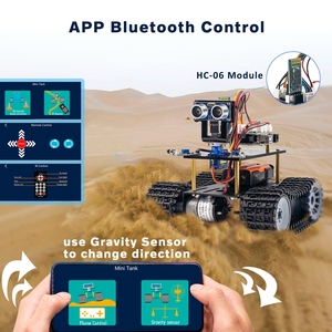 LAFVIN Smart Tank Robot Car <strong>Kit</strong> for <strong>Arduino</strong> Robotic <strong>Kit</strong> Education Learning Set with Tutorial