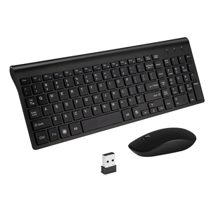 Mini teclado inalámbrico ultrafino con interfaz USB de 2,4G, combo de ratón, nuevo teclado numérico de estilo QWERTY, membrana de escritorio para Stock - Product Image 1