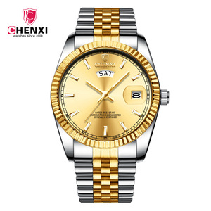 Chenxi นาฬิกาควอทซ์ CX-004B กันน้ำปฏิทินคู่สำหรับผู้ชายความคิดสร้างสรรค์ชั้นสูง - Product Image 4