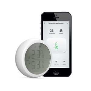 Sensor inteligente de temperatura y humedad Tuya ZigBee, con pantalla LCD, batería, ZigBee, seguridad inteligente para el hogar - Product Image 3