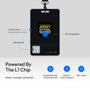 NFC thẻ thông minh nhân viên ID huy hiệu 13.56MHz tần số <span class=keywords><strong>RFID</strong></span> giao diện truyền thông không thấm nước làm việc thẻ dây buộc N213/215 - Product Image 4