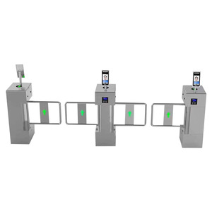Cancello di accesso pedonale della metropolitana con partecipazione dell'oscillazione e funzioni di controllo di accesso e sistema di riconoscimento facciale per il tornello