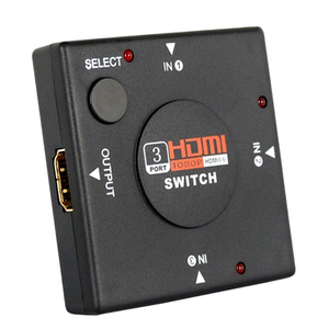 4K 3 <strong>Input</strong> <strong>1</strong> <strong>Output</strong> Mini 3 Port Switch 3X1 VIdeo <strong>Switcher</strong> 3 In <strong>1</strong> Out <strong>Splitter</strong> Box Selector For DVD HDTV PS5