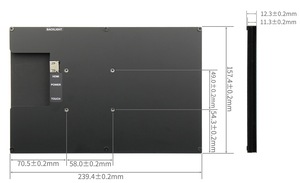 10,1 ''Zoll Raspberry Pi HDMI Touchscreen LCD-Monitor Für Raspberry PI 3B 4B mit Shell - Product Image 4