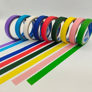 粘着工芸装飾DIYクレープ紙テープ自動車用白青マスキング紙テープテクスチャ紙テープ