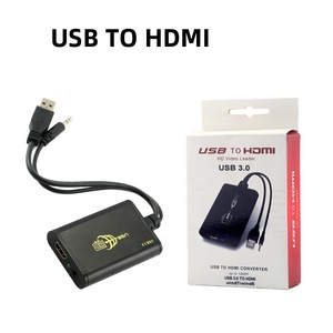 Adaptador de convertidor USB 1080 a HDMI, Cable de Audio, adaptador HDMI para proyector HDTV HD, 3,0 P, OEM