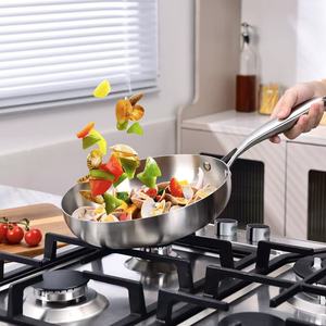 Chất lượng cao thép không gỉ chảo và bếp là tương thích với 20/22/24/26/28cm chảo và miễn phí từ chiên sâu - Product Image 4