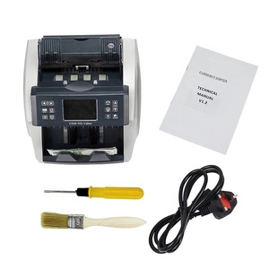 Pintura negra 900/1200/1500 Velocidad de conteo ajustable Contador de notas Calculadora de efectivo Detector de dinero Máquina contadora - Product Image 5