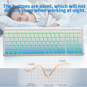 BT Wireless Backlit <strong>Keyboard</strong> for Windows M.ac OS Multi-Device Slim Rechargeable <strong>Keyboard</strong> and <strong>Mouse</strong> with Backlit - Product Image 5