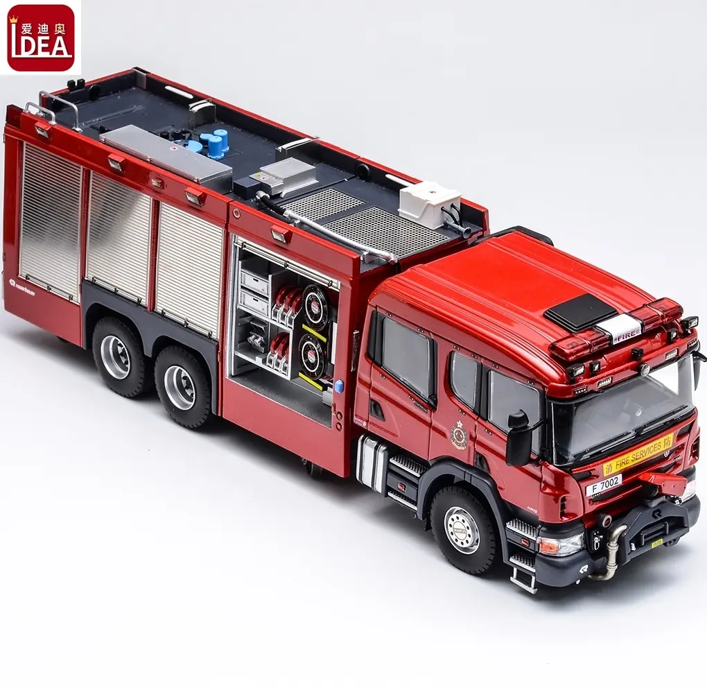OEM existing mold high detail resin die cast fire truck model plastic fire engine on sale