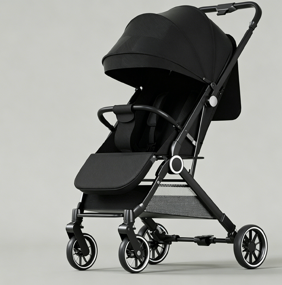Black-One-way push EVA wheel