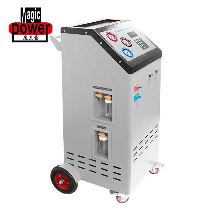 Automatic AC Automotive Air Condition Refrigerant R134a Recharger Portable Auto Refrigerant Recovery Machine