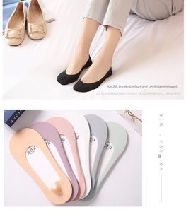 <strong>OEM</strong> Wholesale Summer No-Show Sports <strong>Socks</strong> for Women Customizable Bottom Logo Position Knitted Nylon Cuff Logo Placement - Product Image 4