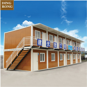 钢结构预制现代木制廉价2层带厕所容器全集装箱住宅 - Product Image 4