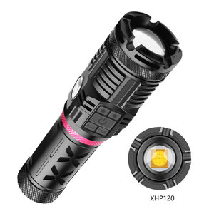 XHP120 cob四光源蓝色/强力LED手电筒Usb可充电战术手电筒变焦火炬使用3*18650电池 - Product Image 5