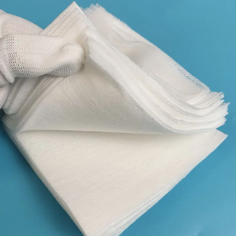 Lingettes de salle blanche en coton blanc à haute absorption pour le nettoyage de la tête d'imprimante