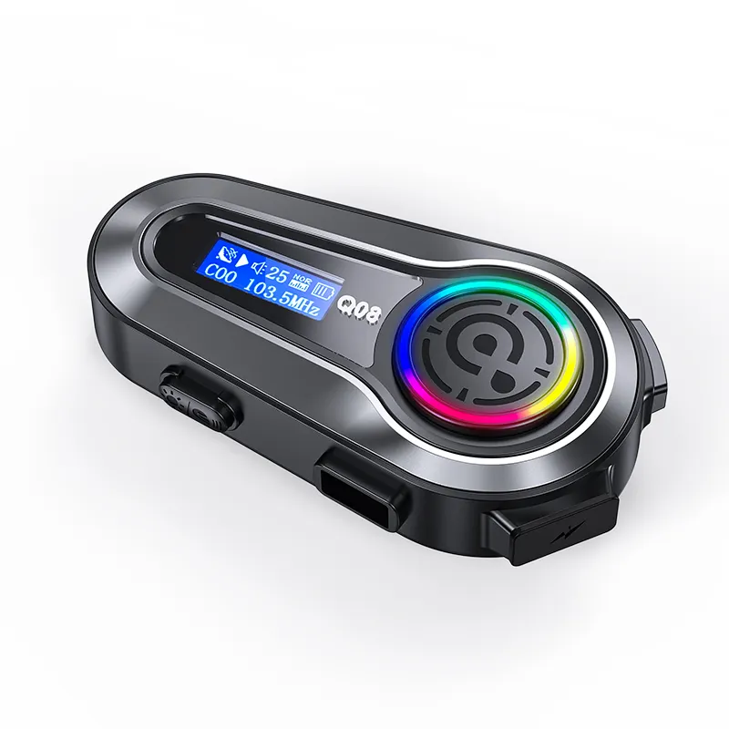 Micro le plus populaire réponse automatique appel 25 heures lecture de musique radio FM V5.3 casque Bluetooth sans fil pour casque de moto