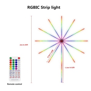 Горячая Распродажа, светодиодная лента для фейерверка цвета мечты, RGB 18 светодиодов, 5 В, управление звуком, музыка, синхронизация, ритм, включение цифрового программирования - Product Image 2