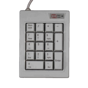 Tastiera meccanica Mini numero di tastiera numerica di alta qualità con cavo USB 17 tasti bianco Industral tastierino numerico - Product Image 1