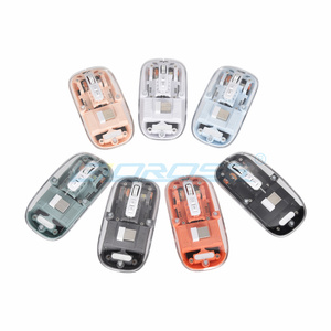 Ratón de teclas silenciosas multifuncionales, ratón Bluetooth recargable inalámbrico transparente para tableta, portátil de escritorio - Product Image 1