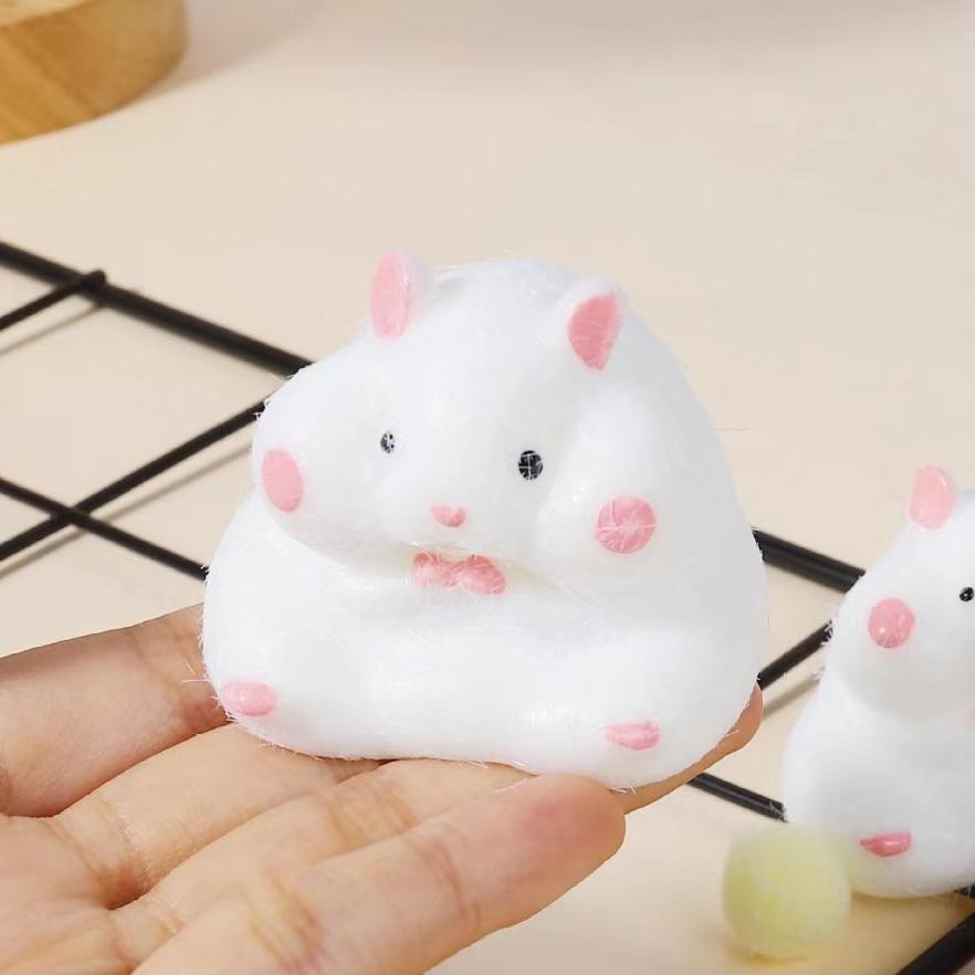 Creamy white hamster squishy-plush version