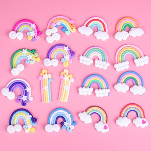 Rainbow <strong>Clay</strong> Ornament, Colorful <strong>Clay</strong> Ornament Handcrafted <strong>Clay</strong> Beautiful Colorful for Scrapbooking for DIY Phone Case - Product Image 6
