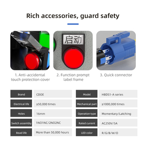 CE Plastic Material Pushbutton Switches Pin Terminal Self Recovery 16mm Round Square <strong>Rectangular</strong> <strong>Push</strong> <strong>Button</strong> - Product Image 5