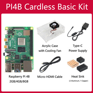Original Himbeer Pi Modell Pi4 4b 1GB 2GB 4GB 8GB komplette Entwicklungs boards und Kits Himbeer Pi