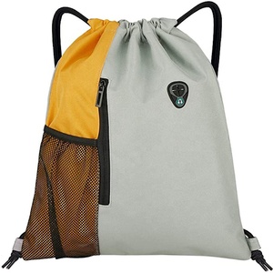 Custom Logo <strong>Nylon</strong> Draw <strong>String</strong> Bag Backpack Recycled Waterproof Polyester Drawstring Bag - Product Image 3